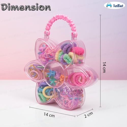 Image of FunBlast Hair Accessories Combo for Girls - Colorful Hair Bands, Hairpins, Ponytail Holders, Headbands for Girls, Toddlers, Multipurpose Kids Hair Accessories Set, Birthday Gift for Girl's (Multicolor)