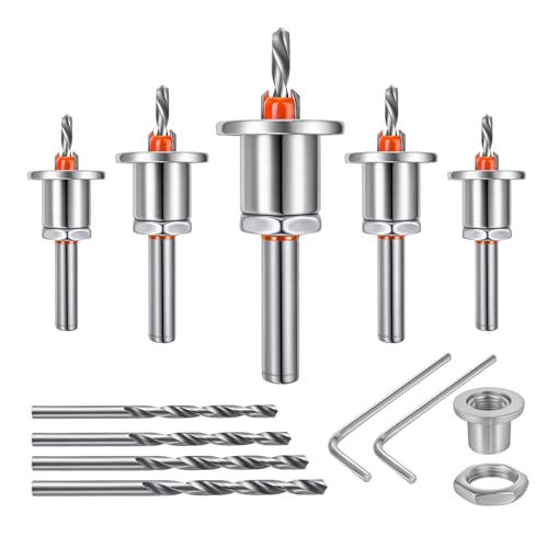 Crazepony Kegelsenker-Bohrer-Set, 5-teilig L000876