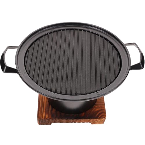 Kichvoe Parrilla de Barbacoa Portátil sin Humo para 2-3 Personas, Bandeja Antiadherente de Aleación de Aluminio, Tamaño Grande para Camping y Uso Doméstico al Aire Libre