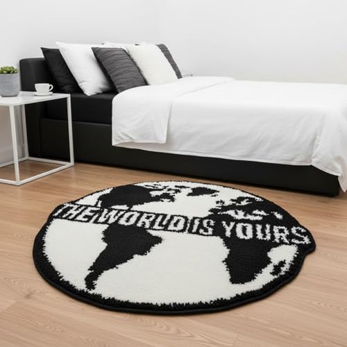 Tapete MABOA TWIY rug Hypebeast 78.7x78.7 cm Negro miniatura 2