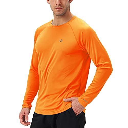Image of NAVISKIN Men's Rash Guard Shirts Swim Shirts UPF 50+ UV Sun Protection Long Sleeve Shirts Lightweight Quick Dry