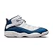 NIKE Jordan Men's 6 Rings Basketball Shoes 322992-012, White True Blue Red, 10
