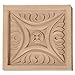 Ekena Millwork ROS03X03MDAL Medium Middlesbrough Square Rosette, 3 1/2"W x 3 1/2"H x 3/4"P, Alder