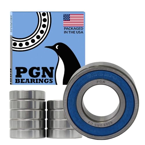 Rouements 6003-2RS PGN en acier chromé lubrifiés pour machines