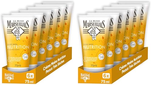 Crème mains nutrition 24h Le Petit Marseillais enrichie en beurre de karité et argan