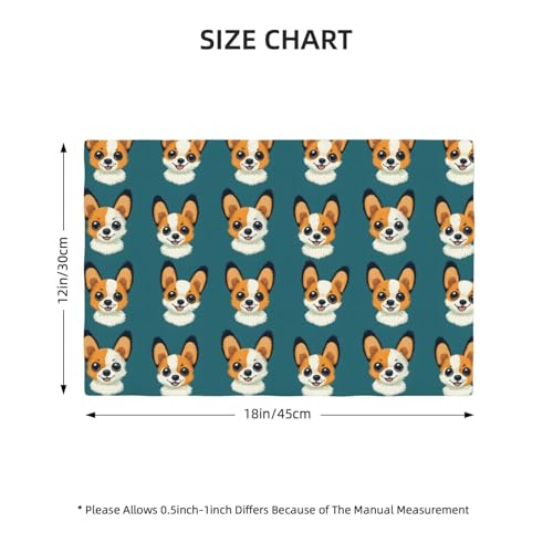Sets de table double résistant à la chaleur lot de 4 imprimé chien - 3