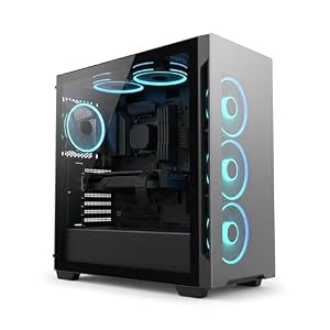 Intel i5 Gaming PC Desktop Tower with RGB Case | 16GB DDR4, 256GB SSD + 1TB HDD, NVIDIA GT 1030 GPU, WiFi, Windows 11