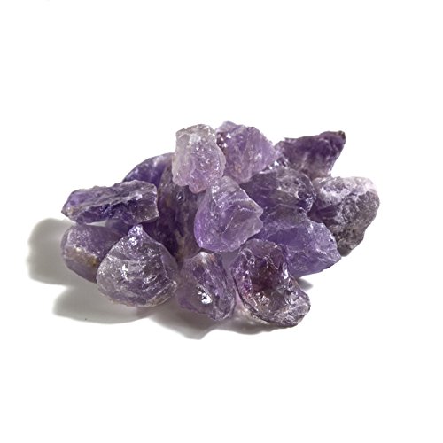 1 lb Bulk Amethyst Rough Stones - Natural Raw Stones Mix & Fountain