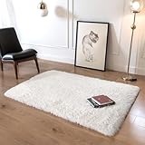 KICHOWUA Thick Area Rug Cream...