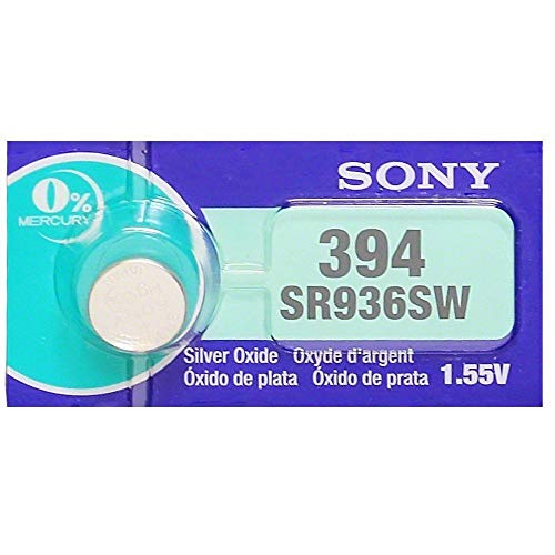 Sony Battery 394 (SR936SW) Silver Oxide 1.55V (1 Battery per Pack)