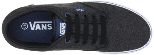 Vans Men's Atwood Canvas Trainers Sneaker, Black/Orion, 9 M US