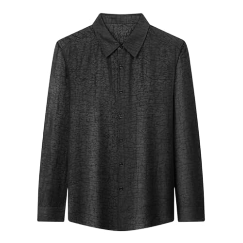 Men Print 100% Mulberry Silk Shirt