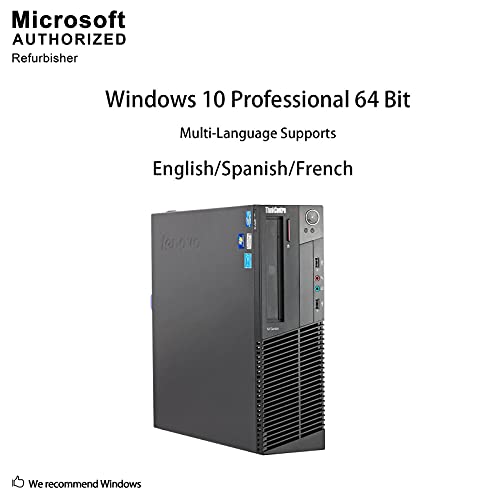 Lenovo Thinkcentre M82 Sff Business Desktop Computer, Intel Core I5-3470 Quad-Core Processor 3.6Ghz, 16Gb Ram, 2Tb Hdd, Dvd Rw, Usb, Wifi, Windows 10 Professional (Renewed) #TOP3