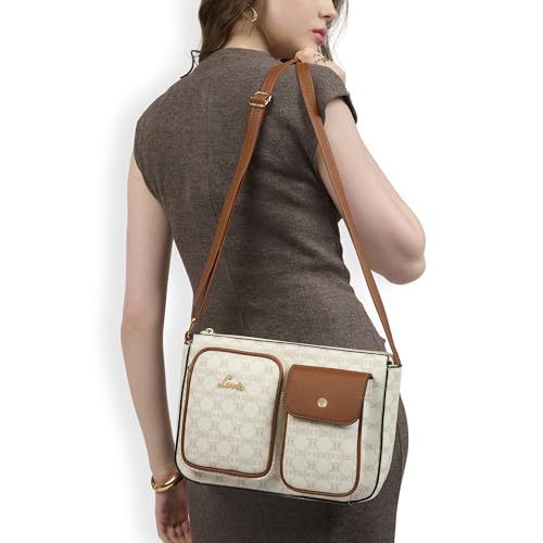 Image of Lavie Women's Monogram Elsa Pocket Crossbody Sling Bag | Ladies Purse Handbag | Gift for Women