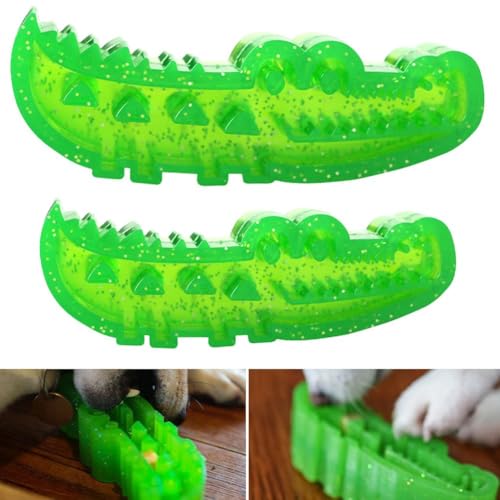 Crocodile à alimentation lente à mâcher et rapporter, jouet distributeur de friandises en crocodile, distributeur de friandises lentes, mangeoire interactive pour casse-croûte et jeu, dressage à