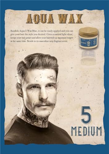 Bandido Aqua Wax Nr. 5 Blue – 3 x 125ml Haarwachs Set