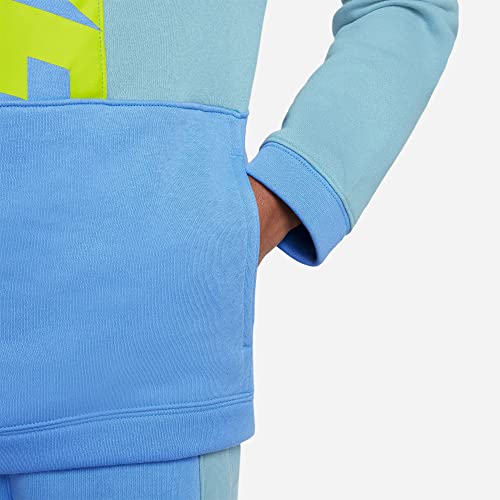 Nike Boys' Sportswear Amplify Pullover Hoodie (Worn Blue/University Blue) (US, Alpha, Medium, Regular)3