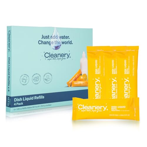 Dish Soap Powder Concentrate Refills 4 Pack