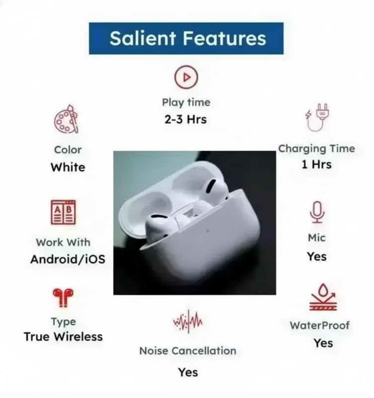 Image of Bluetooth Ear Buds with Fast Pairing Portable Charging Case Noise Isolation Mic for Calling Music Gaming (Design 112)