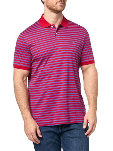 Image of Tommy Hilfiger Mens Short Sleeve Casual Polo Shirts in Regular Fit with Liquid Cotton