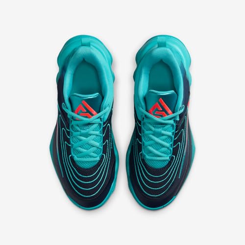 Nike Giannis Immortality 4 Big Kids' Basketball Shoes (FZ6734-303, Dusty Cactus/Obsidian/Bright Crimson)4