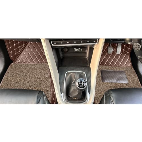 Image of Premium 7D Car Floor Mat for Tata Harrier EV | Coffee Beige