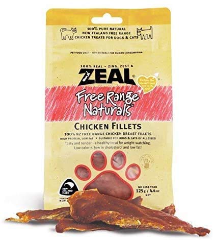 Zeal Dried Chicken Breast Fillet Dogs Treat 125g