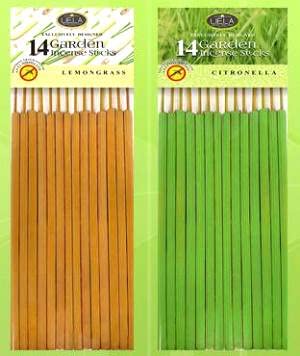 Image of LIELA - Garden and Outdoor Incense Sticks for Mosquito Repellent in Pure Citronella & Lemon Grass Fragrance ; (28)