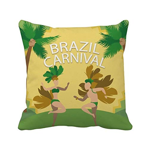 Coussin Bresil Carnaval decoration maison idee cadeau originale