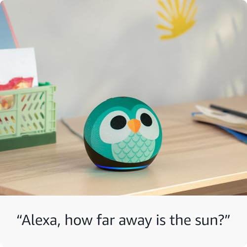 Amazon Echo Dot Kids (2022 release), Designed for kids, with Alexa+ Early Access, parental controls, Includes 1 Year of Amazon Kids+, Rainbow Swirl - Image 6