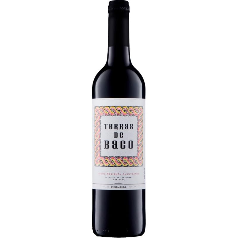 Terras de Baco Tinto – Vino Tinto Portugués | Suave y Equilibrado | Notas Frutales y Especiadas | Ideal para Maridar y Disfrutar en Cualquier Ocasión (1 Botella)