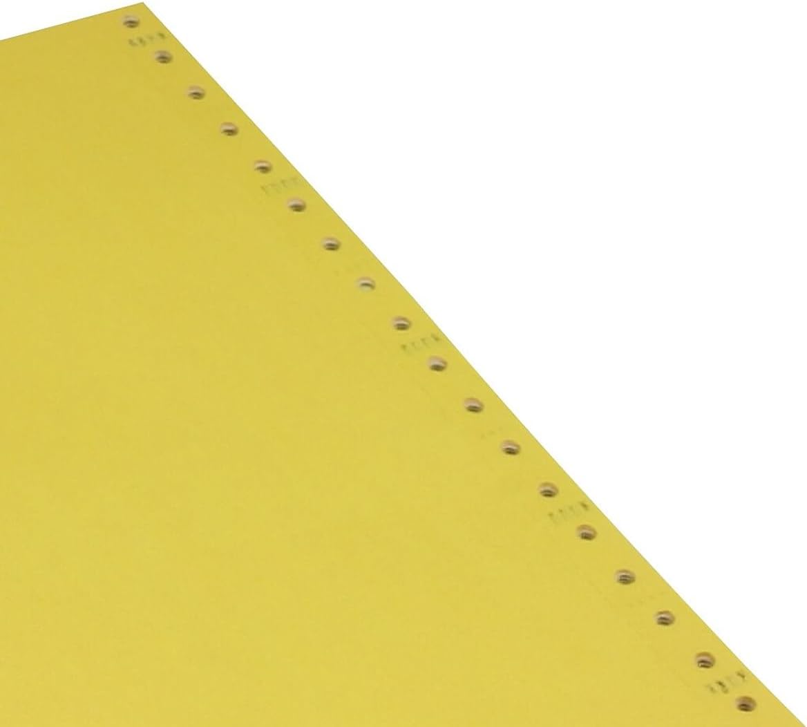 Staples Computer Paper 9.5 x 11-Inch, 2-Part 15 lbs. 100 Bright, White/Canary 1650-Sheets/CT