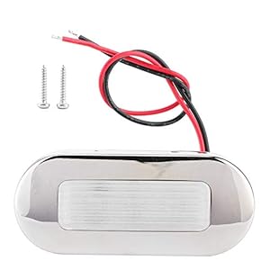Boat Walkway Light, 12V DC LED Walkway Courtesy Light Ovale vorm 3 lampkralen IP67 Waterdicht voor Marine Boat RV(Blue)