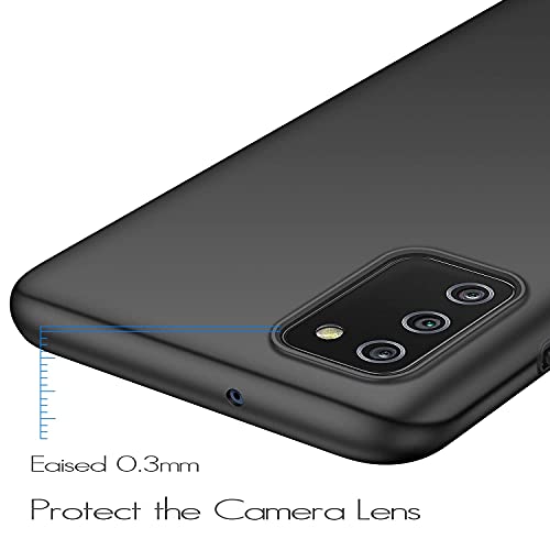 Image of Mobile Back Cover Case for Samsung M02s (Silicone Case|CameraProtection|Black SC1510)