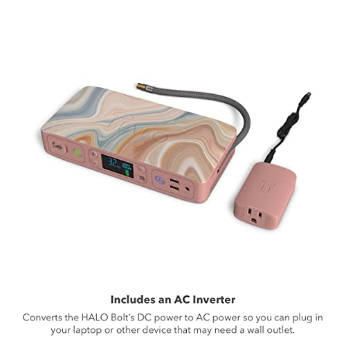 Halo Bolt Air+ With Ac Inverter, Portable Vehicle Jump Starter, Air Compressor, & Power Bank, Rhubarb #TOP3