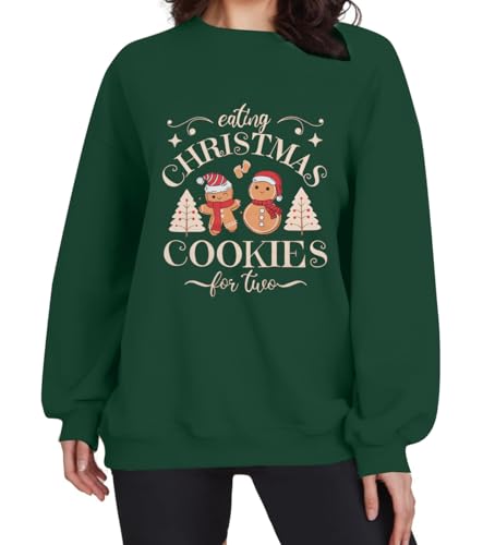 Eating Christmas Cookies For Two Maternity Sweatshirt - Image 6