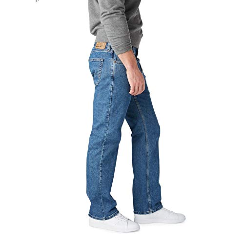 Levi Strauss Signature Gold Men's Relaxed Fit Flex Jeans (Available in Big & Tall), Medium Indigo-Waterless, 31W x 30L2
