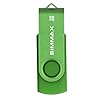 SIMMAX USB Flash Drives 3 Pack 32GB Memory Stick Swivel Design Thumb Drive USB Stick (32GB Purple Blue Green)