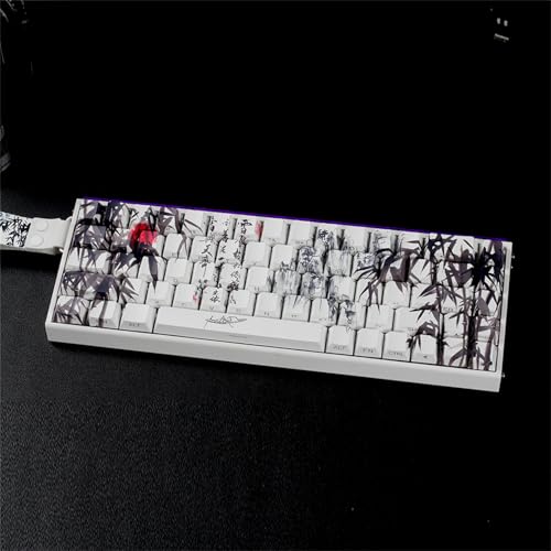 Touches PBT Bamboos Forests profil original side-printed pour clavier ISO - 5