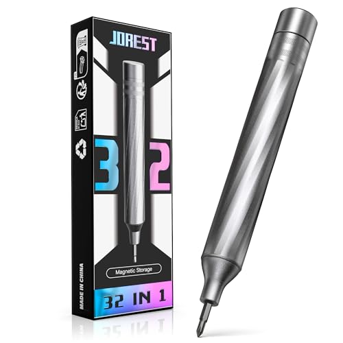 JOREST 32 en 1 Kit de Tournevis de Précision, Kit d'outils Mini, Cadeaux Noel Homme Papa, Set Outils Portables avec Torx, pour iPhone, PC, Switch, PS4, PS5, Macbook, Laptop, Lunettes, Montres