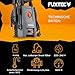 FUXTEC Hochdruckreiniger FX-HDR1400, Flächenreiniger mit 110bar Arbeitsdruck, Fördermenge 390 l/h,1400W Leistung, 5 m Hochdruckschlauch und -Pistole, 4.9 kg, inkl. Zubehör