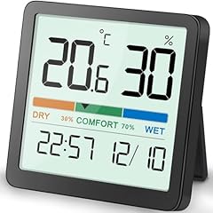 NOKLEAD Indoor Thermometer Hygrometer, Mini Desktop Digital Temperature and Humidity Monitor with