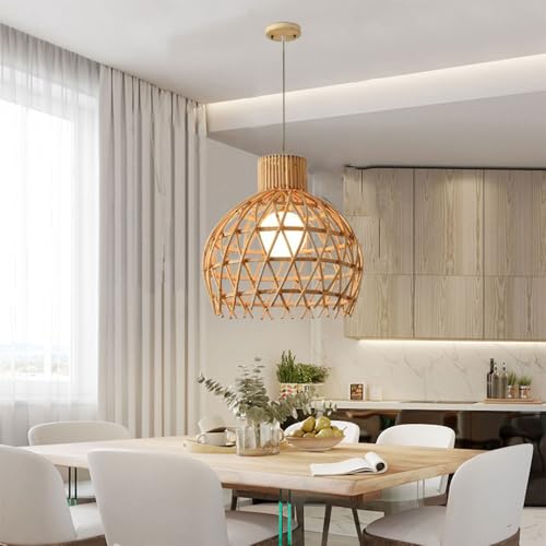 Suspension rustique en bambou pour petite table à manger cosy - 3