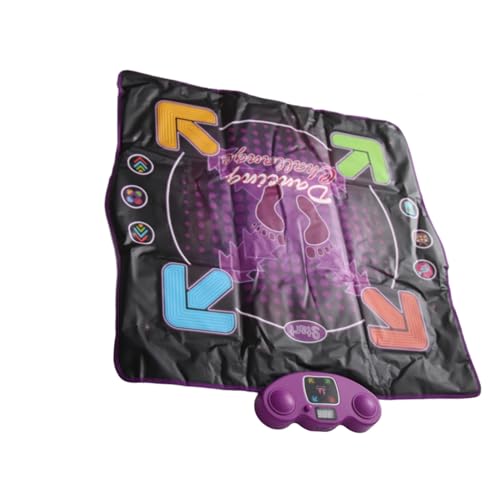 Kids Electronic Dance Pad with Microphone - Anti slip Dance Mat with 4 Game Modes and Various Music - Enhances Coordination - Fun Dance Mat Toy (Lighting Type)