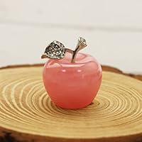 りんご置物 置物 幸運のリンゴ CZ レッド 赤 ジルコニアストーン 風水 開運