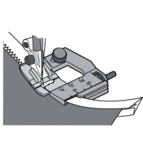 Cutex Adjustable Bias Binder Foot para máquina Viking miniatura 3