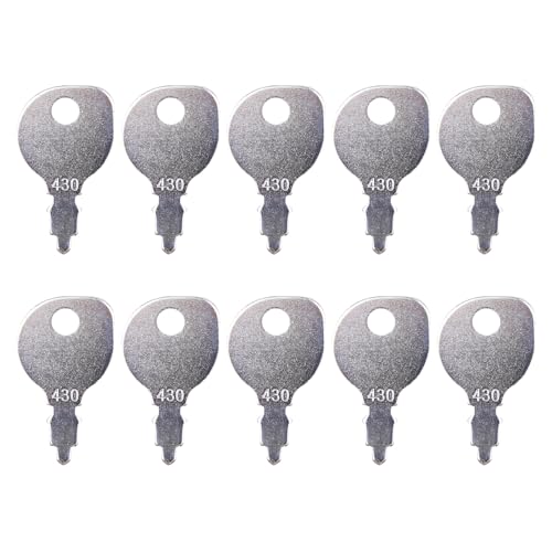 ApplianPar Pack of 10 Starter Ignition Keys for Briggs & Stratton Kohler 48 340 01-S Craftsman AYP 109310X Husqvarna 532 12 21-47 Toro MTD 925-0201 Lawn Mower 691959
