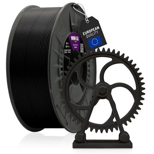 WINKLE ABS Filament 1.75mm Gagat Schwarz, 250g Spule, 3D Drucker Filament, Hoch Temperaturbeständiges, 3D-Druckmaterialien, Hohe Festigkeit und Schlagfest, Technisches