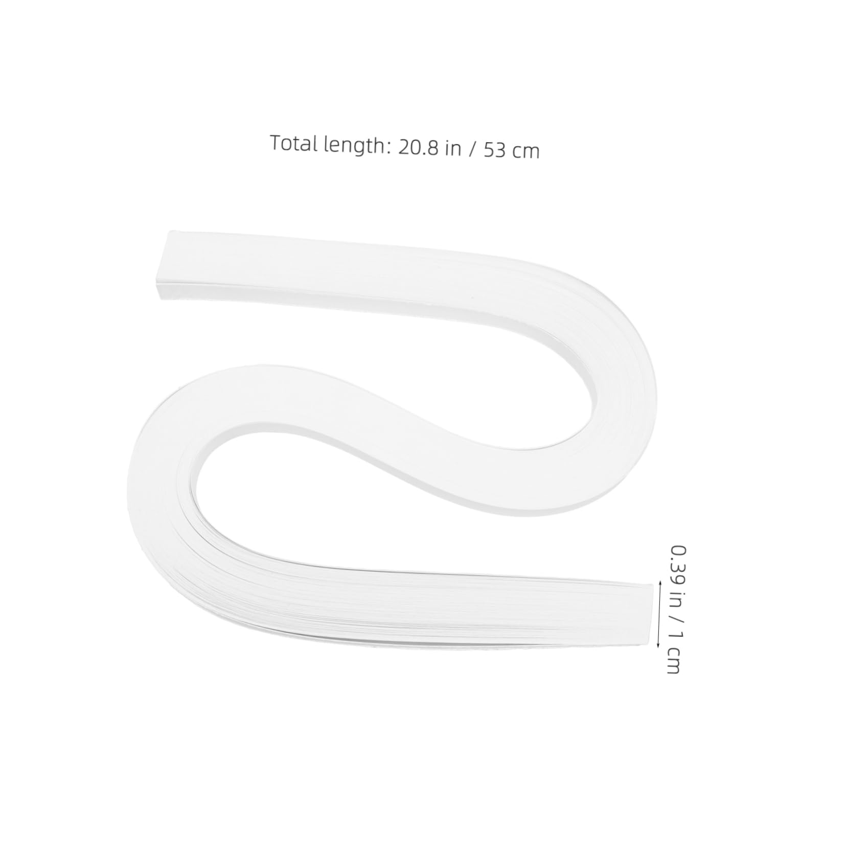 ARTIBETTER Wide Quilling Paper Strips 53cm x 120/pack Craft Paper Roll for Quilling Patterns