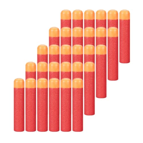 POFET Recambio de 30 Dardos de Espuma roja de 9,5 cm/3,74' para lanzadores Nerf N-Strike Elite Mega Series